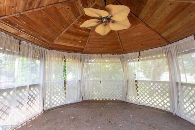 2321 17th Ave S, Fargo, ND 58103 - unfurnished sunroom with a ceiling fan