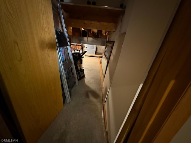 500 Albion Pl, Maple Lake, MN 55358 - hall featuring unfinished concrete flooring