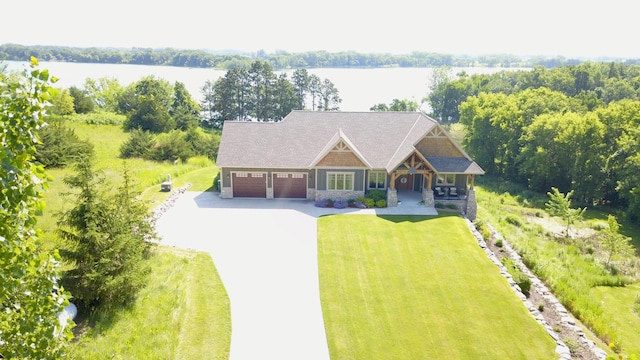 26888 734th Ave, Dassel Twp, MN 55325 - view from above of property with a nearby body of water