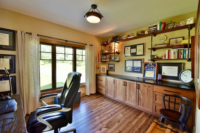 26888 734th Ave, Dassel Twp, MN 55325 - home office with wood finished floors