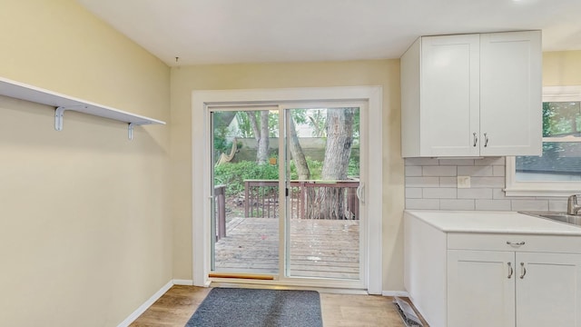 1126 Breen St, Saint Paul, MN 55106 - entryway featuring light wood-style floors and baseboards