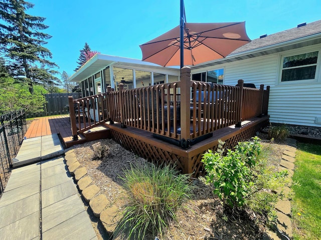 8047 Ingleside Ave S, Cottage Grove, MN 55016 - view of wooden terrace