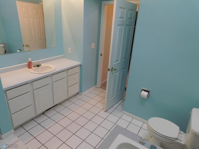 42710 County Highway 56 Unit 101, Toad Lake Twp, MN 56544 - bathroom with vanity and tile patterned floors