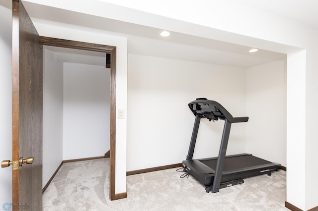 25 Birch Ln S, Fargo, ND 58103 - workout area featuring carpet and recessed lighting