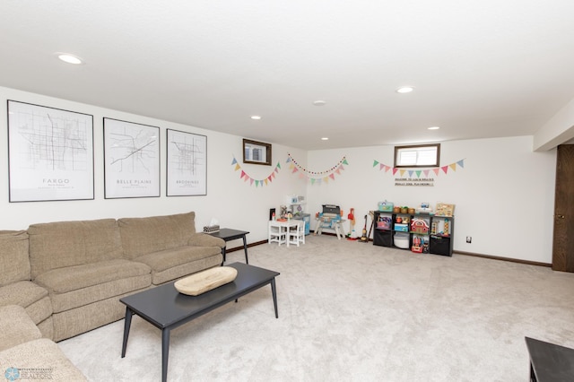 25 Birch Ln S, Fargo, ND 58103 - living area with carpet floors and recessed lighting