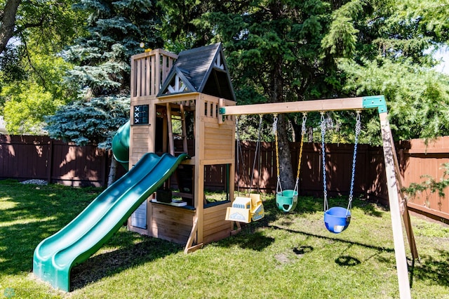 25 Birch Ln S, Fargo, ND 58103 - view of play area featuring a fenced backyard