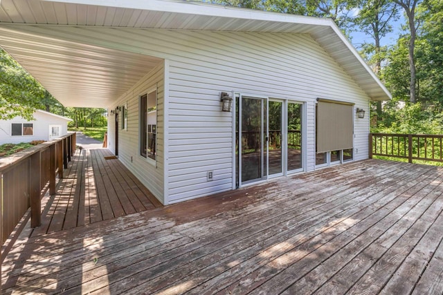 13384 Barnett Rd SW, Sylvan Twp, MN 56473 - view of wooden terrace