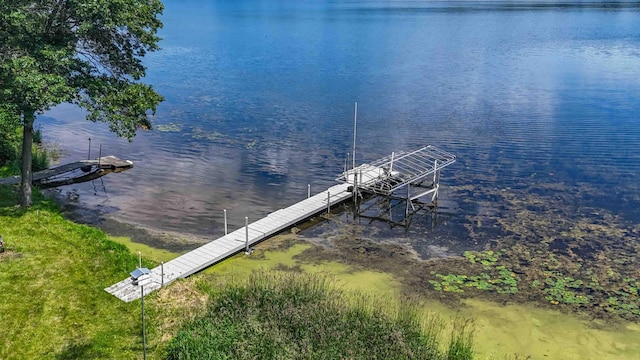 13384 Barnett Rd SW, Sylvan Twp, MN 56473 - dock featuring a water view