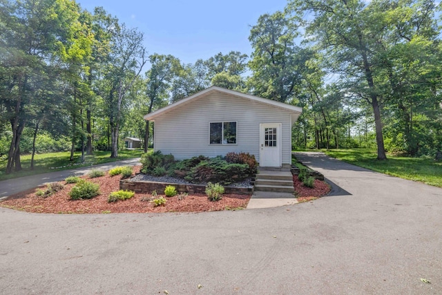 13384 Barnett Rd SW, Sylvan Twp, MN 56473 - view of front of home featuring asphalt driveway