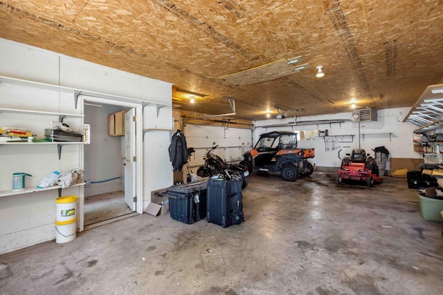 13384 Barnett Rd SW, Sylvan Twp, MN 56473 - garage featuring a heating unit