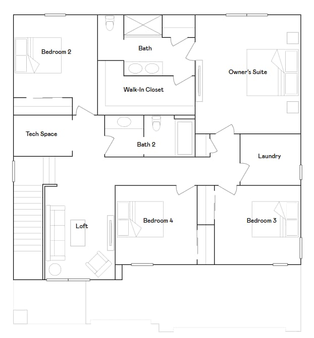 7593 Norway Ln, Lino Lakes, MN 55038 - view of room layout