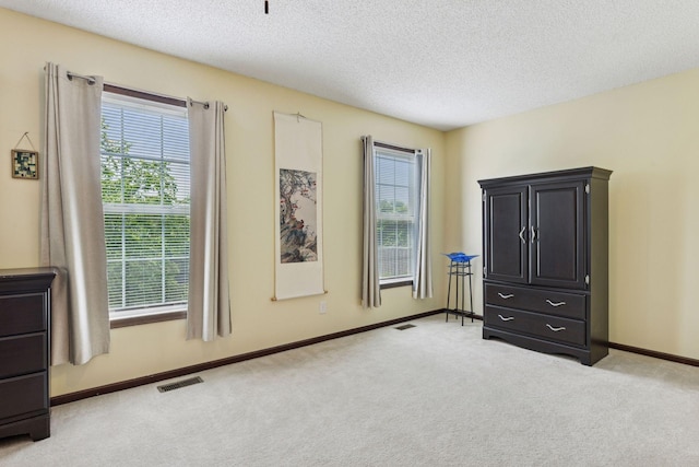 5214 Scott Ct, Robbinsdale, MN 55422 - bedroom with light carpet, multiple windows, and a textured ceiling