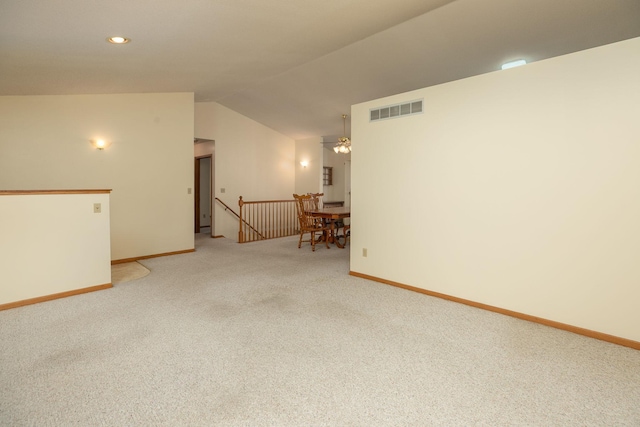 104 County Rd N, Le Roy, MN 55951 - empty room featuring vaulted ceiling and carpet