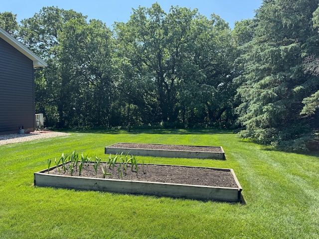 715 250th Ave, Fairmont, MN 56031 - surrounding community featuring a vegetable garden, a yard, and a wooded view