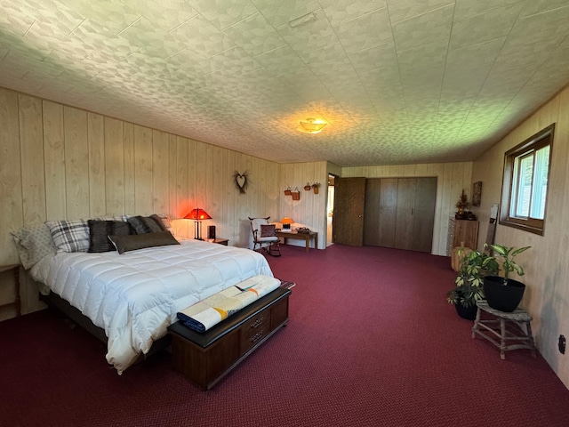 715 250th Ave, Fairmont, MN 56031 - carpeted bedroom with wooden walls