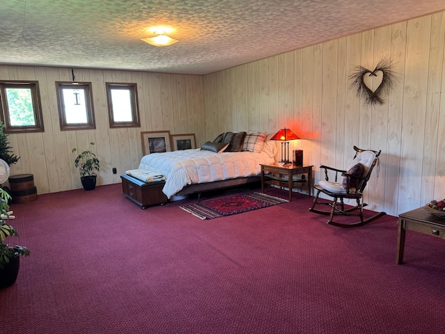 715 250th Ave, Fairmont, MN 56031 - carpeted bedroom with wooden walls