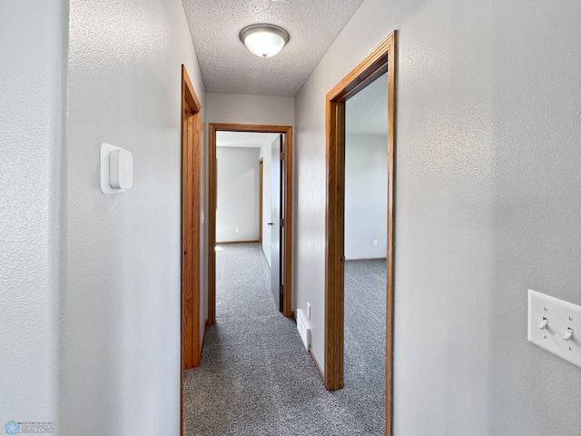 3337 Monroe St S, Fargo, ND 58104 - hall with carpet flooring and a textured ceiling