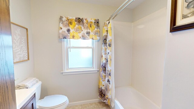 711 5th Ave SW, Austin, MN 55912 - full bath featuring vanity, shower / bath combo, and tile patterned flooring