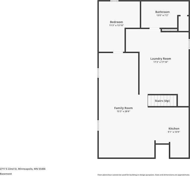 2717 22nd St, Minneapolis, MN 55406 - view of home floor plan