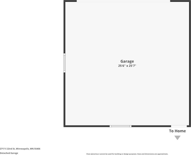 2717 22nd St, Minneapolis, MN 55406 - view of floor plan / room layout