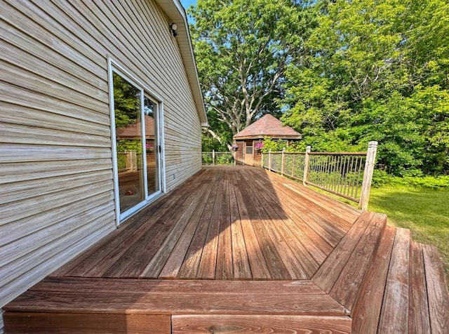 2117 Isleview Rd, Grand Rapids, MN 55744 - view of wooden terrace