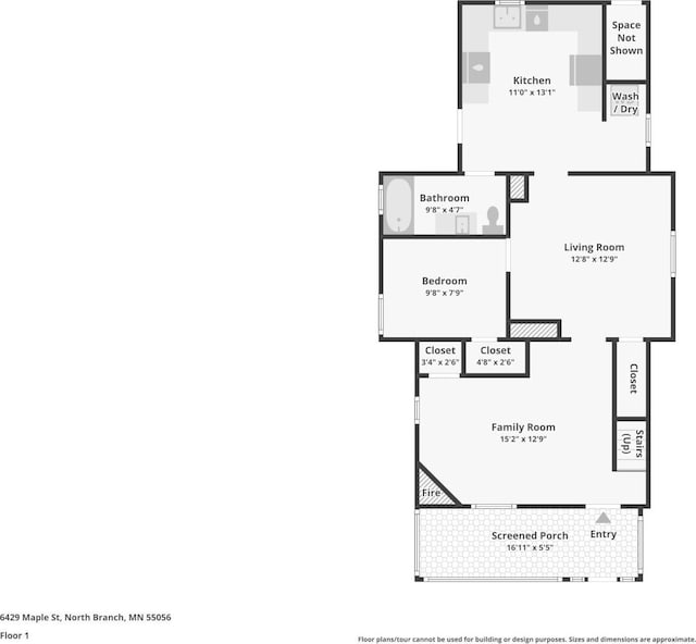6429 Maple St, North Branch, MN 55056 - view of property floor plan
