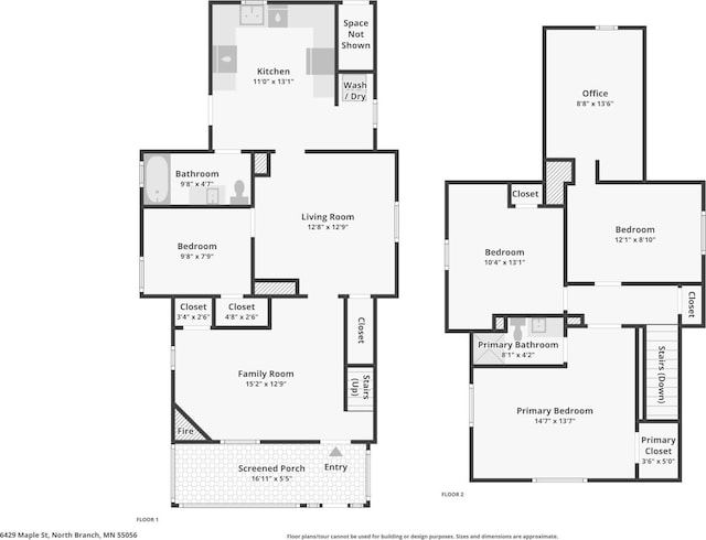 6429 Maple St, North Branch, MN 55056 - view of home floor plan