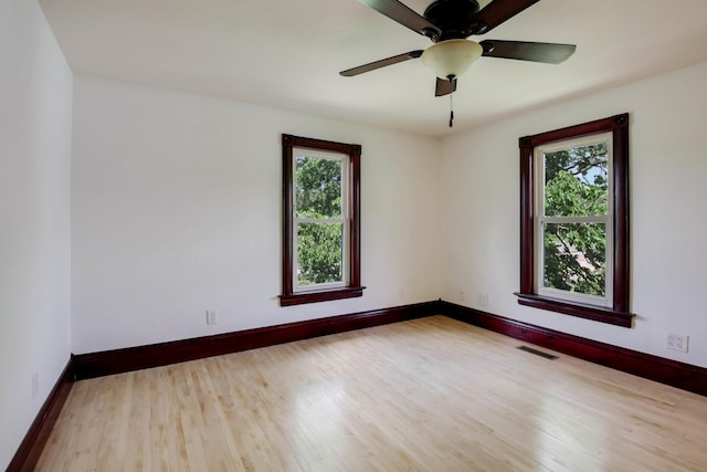 204 Main Ave, Wheeler, WI 54772 - spare room featuring wood finished floors and ceiling fan