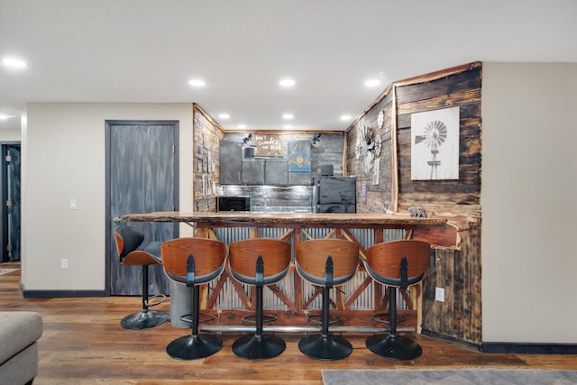 1219 Lakeview Pkwy, Buffalo, MN 55313 - indoor dry bar with wood finished floors and recessed lighting