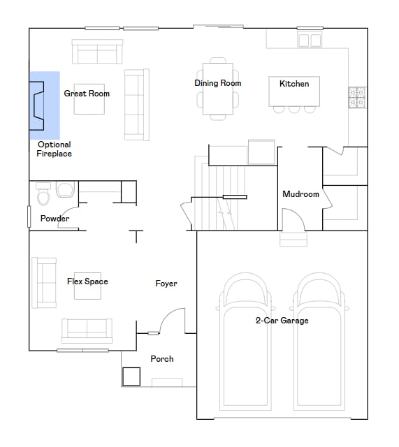 7592 Norway Ln, Lino Lakes, MN 55038 - view of floor plan / room layout