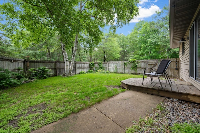 25463 County Road 267, Cohasset, MN 55721 - fenced backyard with a wooden deck