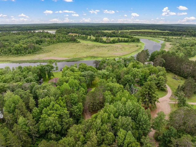 25463 County Road 267, Cohasset, MN 55721 - aerial overview of property's location featuring a nearby body of water and a heavily wooded area