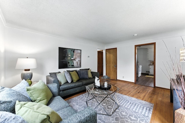 4951 Newton Ave N, Minneapolis, MN 55430 - living room with wood finished floors and a textured ceiling