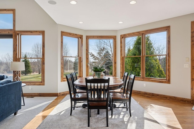 7530 Quail Ridge Trl, Greenfield, MN 55373 - dining space with recessed lighting and wood finished floors