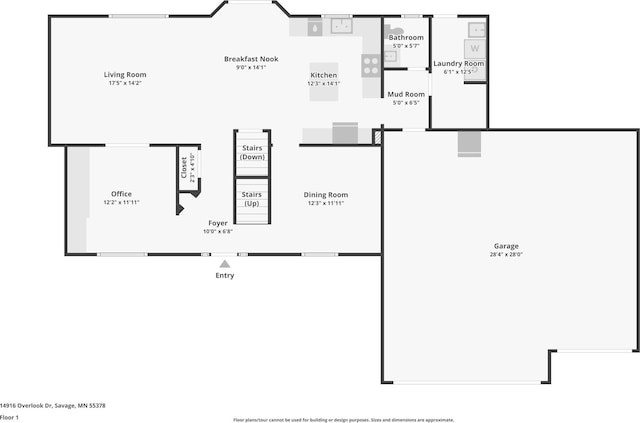 14916 Overlook Dr, Savage, MN 55378 - view of property floor plan