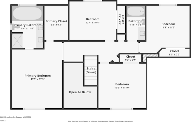 14916 Overlook Dr, Savage, MN 55378 - view of floor plan / room layout