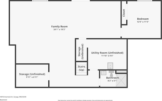 14916 Overlook Dr, Savage, MN 55378 - view of home floor plan