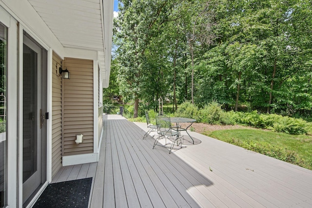 2261 Ash St, Lino Lakes, MN 55110 - deck with outdoor dining space