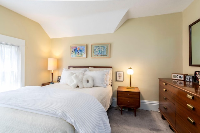 311 Fremont St, River Falls, WI 54022 - carpeted bedroom featuring vaulted ceiling and baseboards