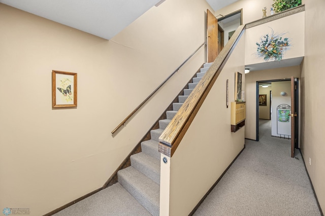 812 10th St S Unit B12, Fargo, ND 58103 - stairs featuring carpet floors