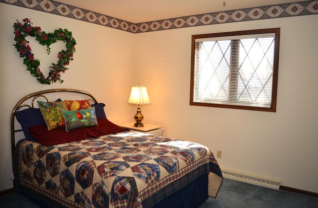 4336 Lookout Ln, Red Wing, MN 55066 - bedroom featuring a baseboard heating unit and carpet