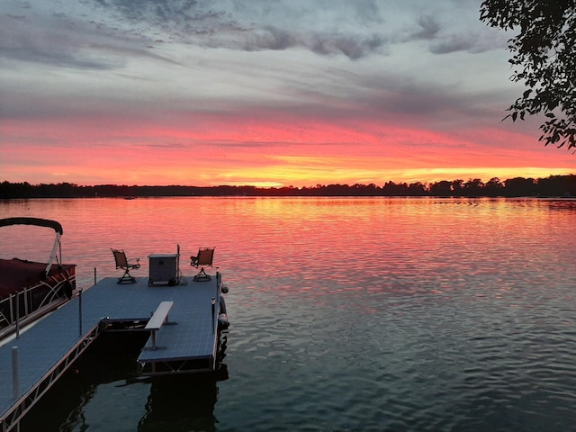 773 US Highway 63, Clayton, WI 54004 - dock featuring a water view