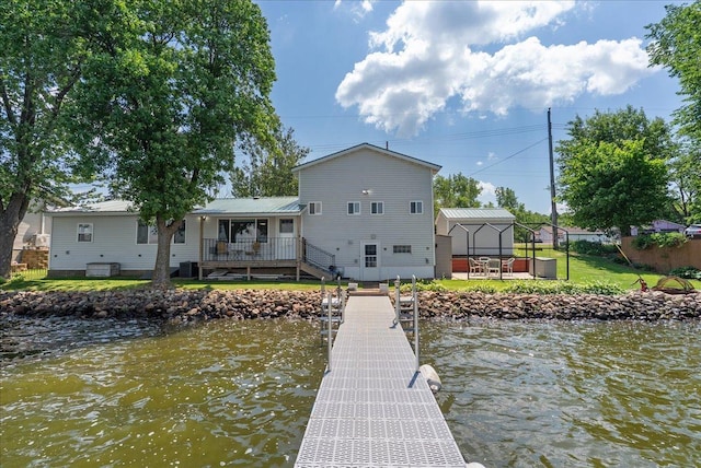 773 US Highway 63, Clayton, WI 54004 - dock area featuring a water view
