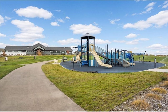 2051 Diamond Ln, Lino Lakes, MN 55038 - community jungle gym featuring a lawn