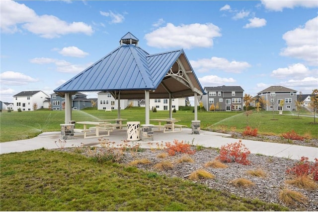 2051 Diamond Ln, Lino Lakes, MN 55038 - view of property's community featuring a gazebo, a yard, and a residential view