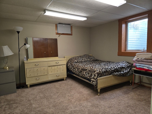 266 6th St, Hancock, MN 56244 - carpeted bedroom featuring a drop ceiling