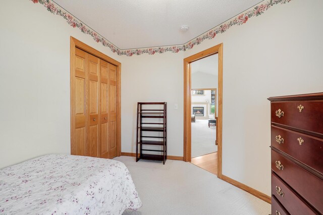 6105 Creekview Ln N, Brooklyn Park, MN 55443 - bedroom with light carpet and a closet