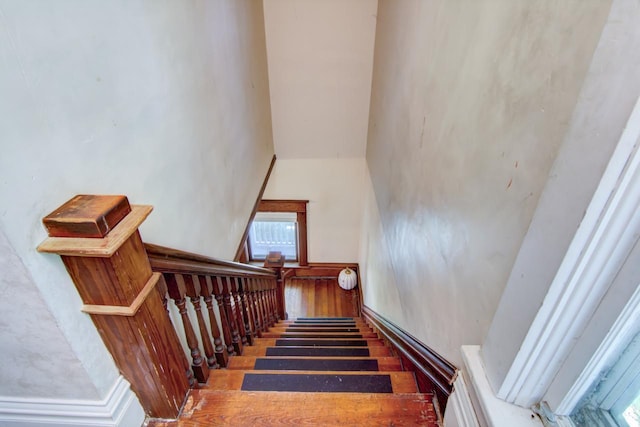 735 Broadway Ave, Wabasha, MN 55981 - staircase with a towering ceiling