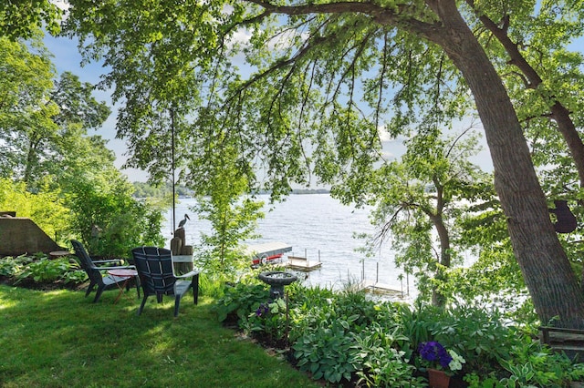 2921 Cambridge Ln, Mound, MN 55364 - view of green lawn with a water view