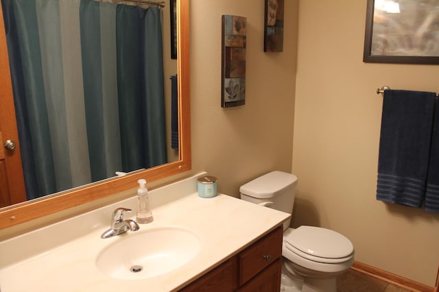 1508 6th Ave S, Sartell, MN 56377 - bathroom with vanity, tile patterned floors, and curtained shower